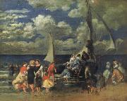 Pierre Renoir Return of a Boating Party oil painting